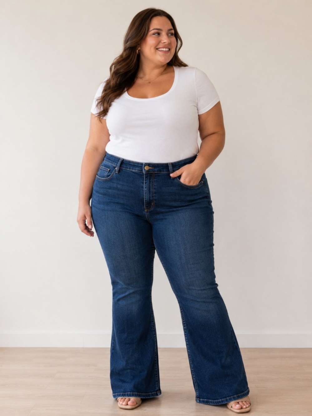 Ava & Viv High Rise Flare Jeans size 20